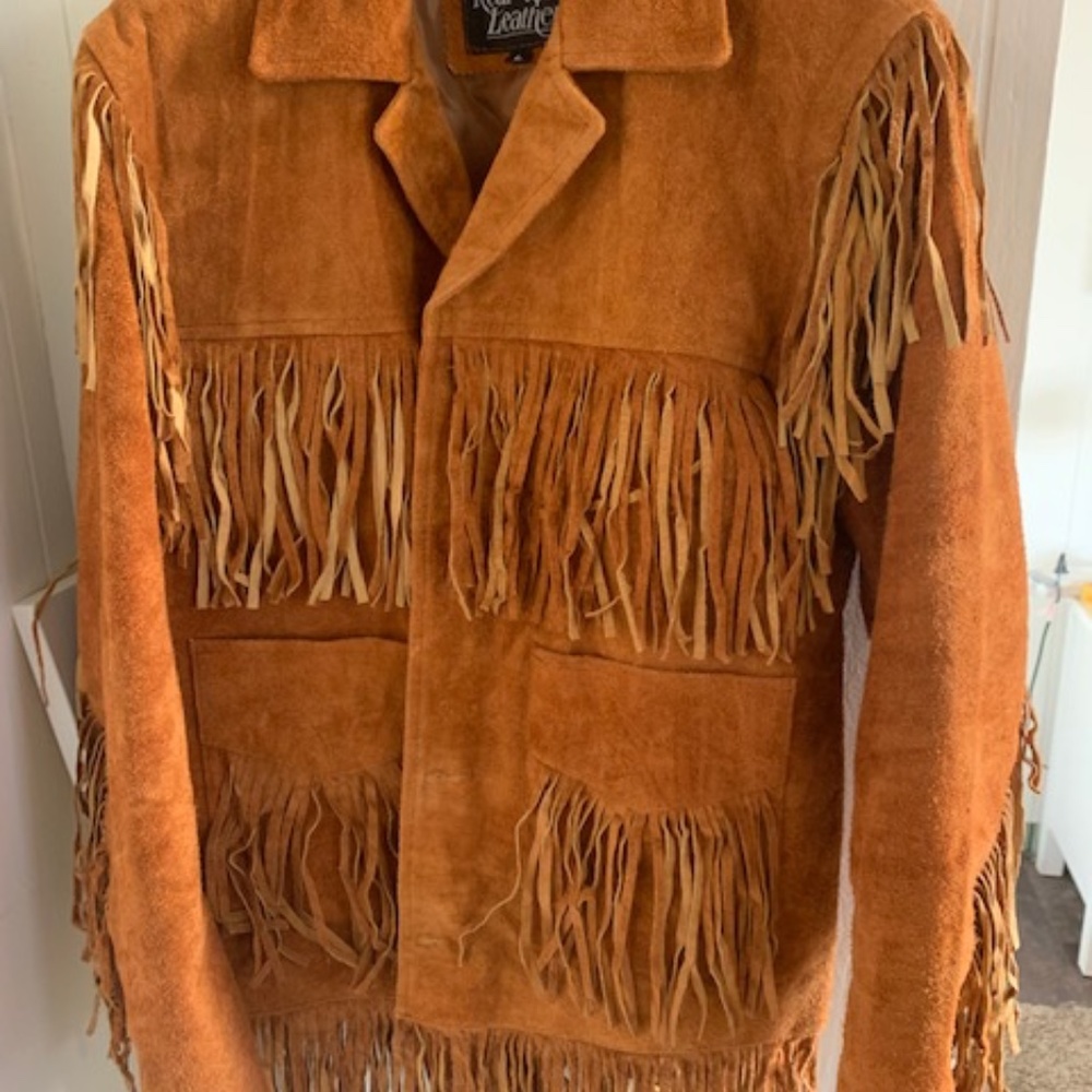 BRAND NEW - Mens - Large - Leather Jacket "Men's Traditional Cowboy Western...